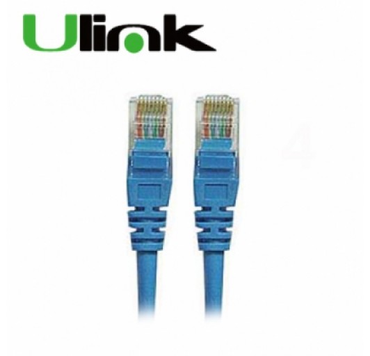 CABLE RED ULINK CAT5E 1MT AZUL