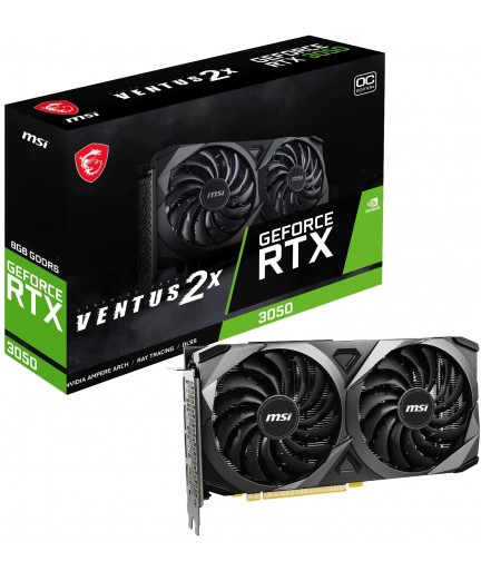 MSI RTX 3050 VENTUS 2X OC 8GB 3xDisPort 1xHDMI