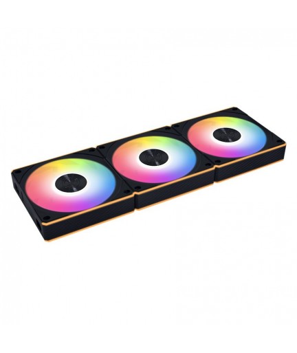 Lian Li UNI Fan CL Wireless 120 - Triple Pack - 2.4 GHz Wireless Signal RGB & PWM PC Case Fans Control - Dual Control Light Zones - 28mm FDB - Controller Included and Required - Black (12CL1W3B)