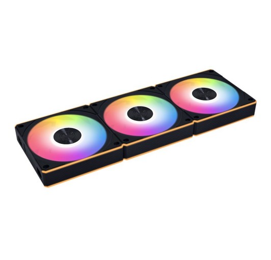 Lian Li UNI Fan CL Wireless 120 - Triple Pack - 2.4 GHz Wireless Signal RGB & PWM PC Case Fans Control - Dual Control Light Zones - 28mm FDB - Controller Included and Required - Black (12CL1W3B)