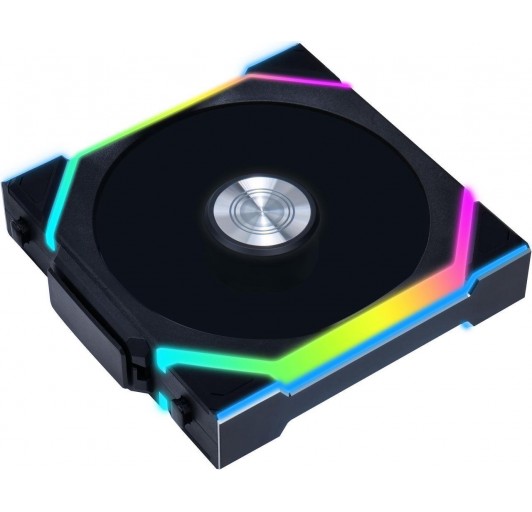 Lian Li UNI Fan SL-Wireless 120 -Single Pack (Reverse Blade) Performance-Oriented ARGB Fan WITHOUT Wireless Connector, Daisy-Chain Design, Customizable Lighting Effects, Low-Noise - Black (12RSL1W1B)