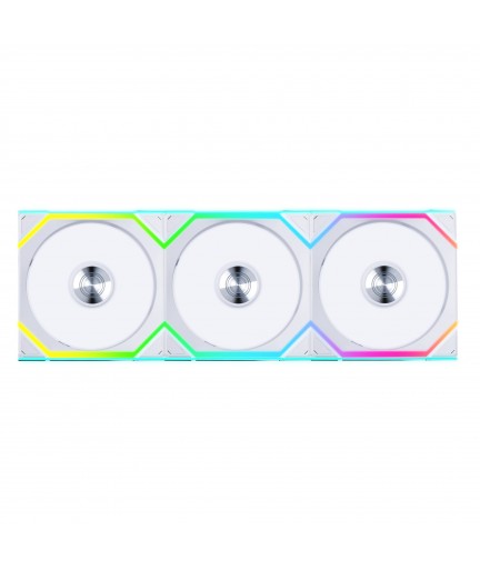 Lian Li UNI Fan SL - Wireless 120 - Triple Pack (Reverse Blade) ARGB Fan - 2.4 GHz Wireless Controller Included - Customizable Lighting Effects - Controller requesd for use - White (12RSL1W3W)