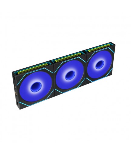 Lian Li UNI FAN SL Infinity Flex 120mm Reverse Blade ARGB Fan, 3 Pack, Controller Included, Black (12RSLIN1F3B)