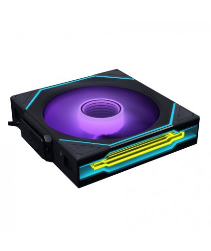 Lian Li UNI Fan SL-Infinity Wireless - 120 - Single Pack (Reverse Blade) - 2.4 GHz Wireless Signal ARGB Fan Control - Double Infinity Mirror - Controller NOT Included & Required - Black (12RSLIN1W1B)