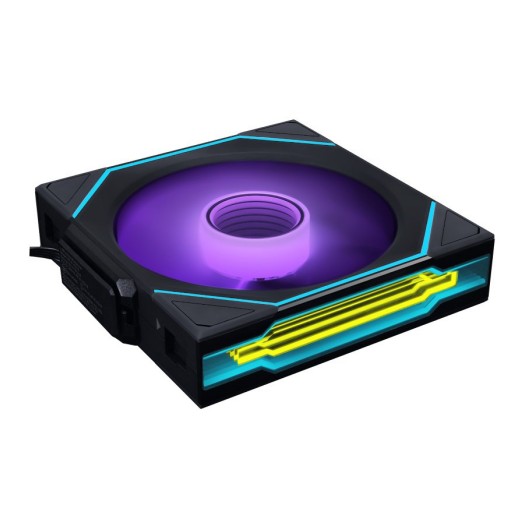 Lian Li UNI Fan SL-Infinity Wireless - 120 - Single Pack (Reverse Blade) - 2.4 GHz Wireless Signal ARGB Fan Control - Double Infinity Mirror - Controller NOT Included & Required - Black (12RSLIN1W1B)