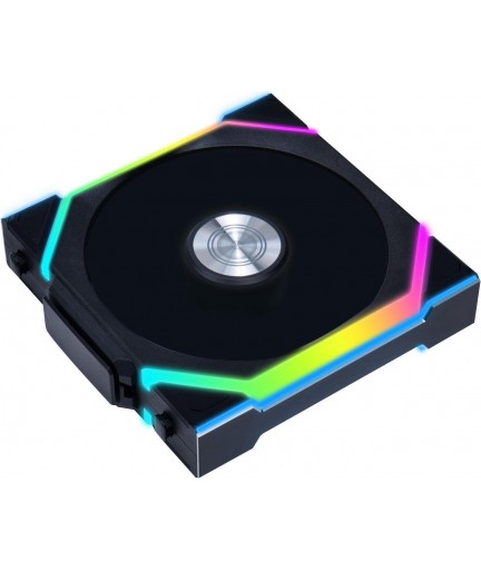 Lian Li UNI Fan SL-Wireless 120 - Single Pack, Performance-Oriented Fan ARGB Fan WITHOUT Wireless Connector, Daisy-Chain Design, Customizable Lighting Effects, Low-Noise - Black (12SL1W1B)