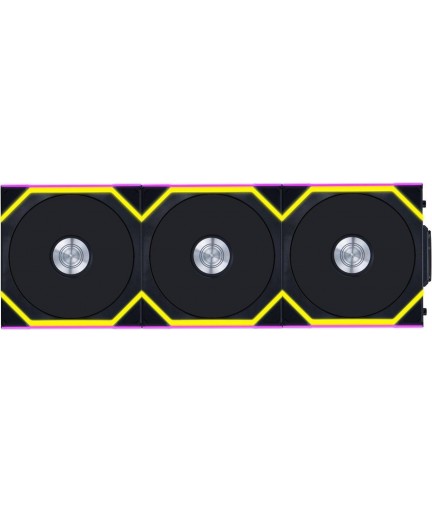 Lian Li UNI Fan SL-Wireless 120 - Triple Pack - Performance-Oriented ARGB Fan with Wireless Connector, Daisy-Chain Design, Customizable Lighting Effects, Low-Noise - Black (12SL1W3B)