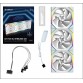 Lian Li UNI Fan SL-Wireless 120 - Triple Pack - Performance-Oriented ARGB Fan with Wireless Connector,- White (12SL1W3W)