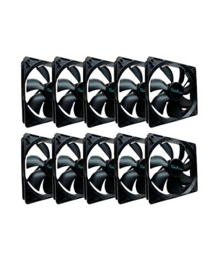 Apevia CF1012S-BK - Case fan kit - 120 mm - black (pack 10)