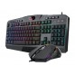 COMBO REDRAGON S101-5 - Keyboard and mouse set - backlit - USB