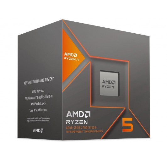 AMD Ryzen 5 8600G AM5  / 4.3 GHz / 6x core /12 threads / 16 MB cache - Socket - Box