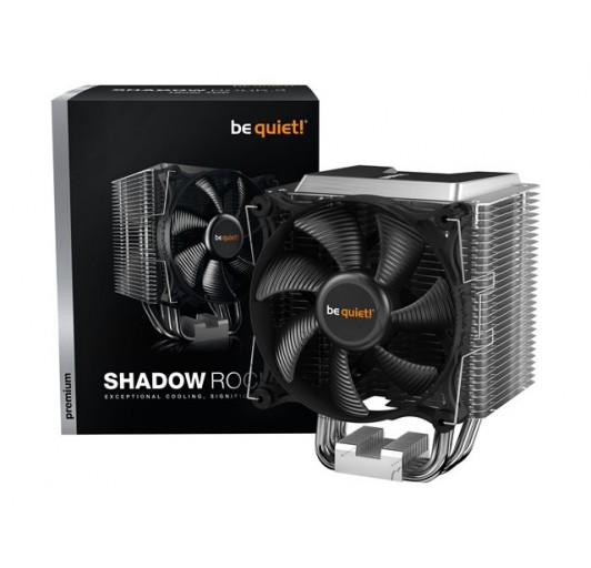 be quiet! Shadow Rock 3 - Processor cooler - (for: LGA1155, LGA1150, LGA1151, LGA2011-3 (Square ILM), AM4, LGA2066, LGA1200, LGA1700) - aluminum with copper base - 120 mm