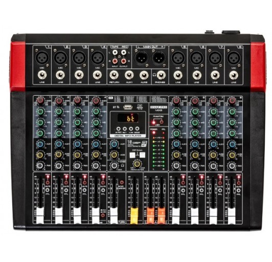 ONAX PRO MIX 8 CONSOLA MIXER AUDIO INTERFACE +48 FX USB