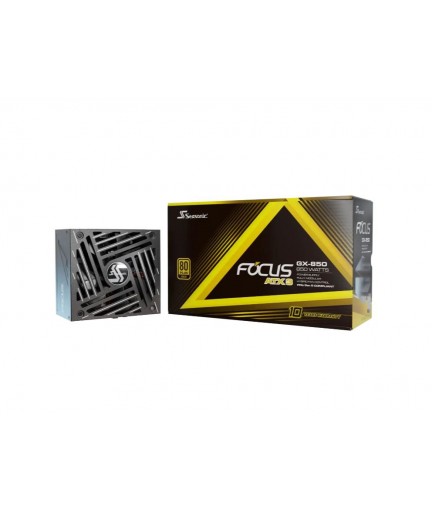 SEASONIC FOCUS GX-850 (ATX3) - 850W - 80+ Gold - Full-Modular - ATX Form Factor - Premium Japanese Capacitor - Nvidia RTX 30/40 Super & AMD GPU Compatible