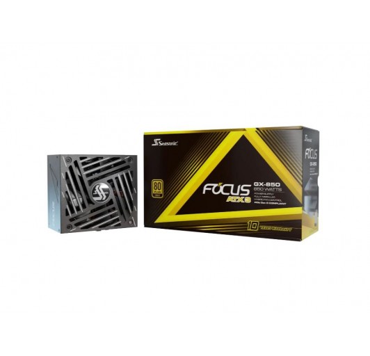 SEASONIC FOCUS GX-850 (ATX3) - 850W - 80+ Gold - Full-Modular - ATX Form Factor - Premium Japanese Capacitor - Nvidia RTX 30/40 Super & AMD GPU Compatible
