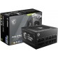 MSI 750w  MAG A750GL PCIE5, 80+ GOLD Fully Modular Gaming PSU, 12V-2x6 Cable, ATX 3.1 & PCIE 5.1 Ready, 750W 