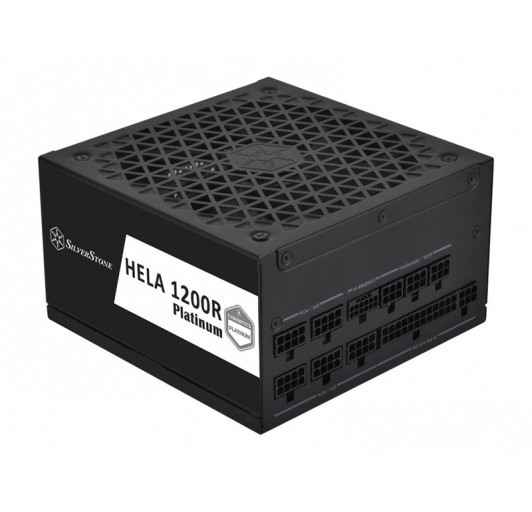 SilverStone HELA 1200R Platinum Cybenetics Platinum, PCIe 5.0, fully modular / ATX12V 3.0/ EPS12V/ PS/2 - AC 100-240 V - 1200W active PFC - bk