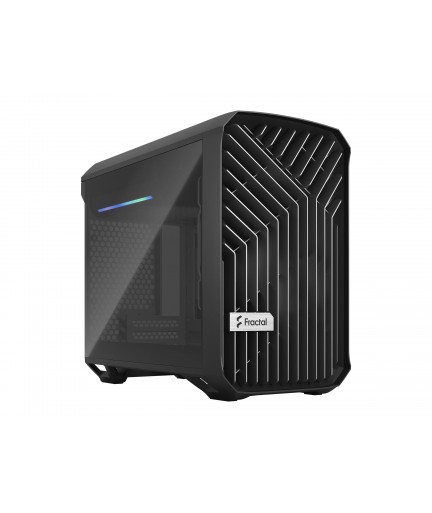 Fractal Design Torrent Nano Mini-DTX - windowed side panel (tempered glass) dark black - USB/Audio