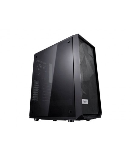 Fractal Design Meshify C - Dark TG  windowed side panel (tempered glass)  black - USB/Audio - Tower - ATX 