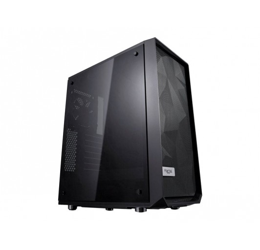 Fractal Design Meshify C - Dark TG  windowed side panel (tempered glass)  black - USB/Audio - Tower - ATX 