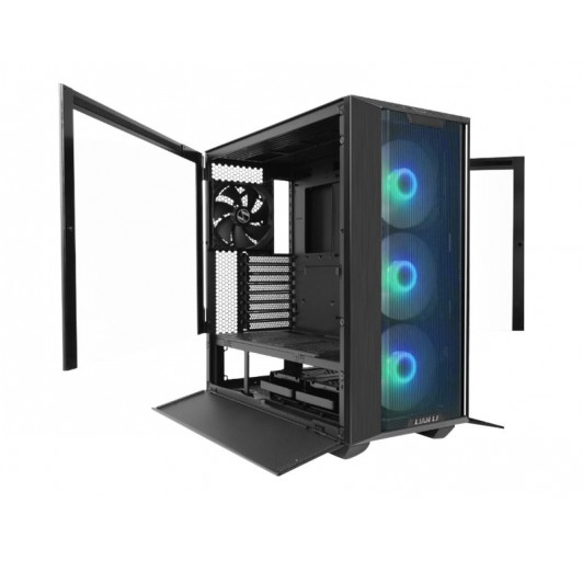 Lian Li Lancool III RGB  e-ATX / windowed side panel (tempered glass)  black - USB/Audio