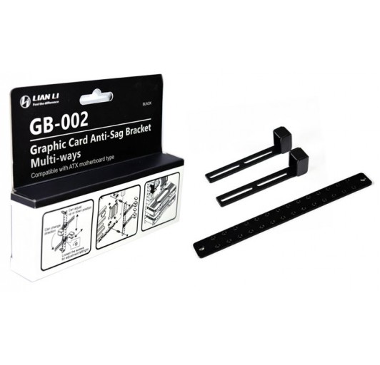 Lian Li GB-002 - Video card anti-sag bracket - multi-ways - black