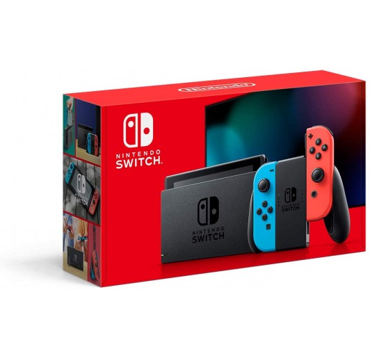 Nintendo Switch with Neon Blue and Neon Red Joy‑Con - HAC-001(-01)