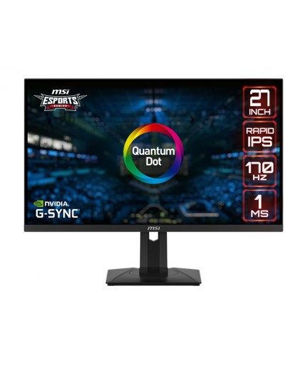 MSI 27" G274QPF-QD - LED  gaming/ 2560x1440 WQHD @170Hz/ Fast IPS/ 400 cd/m²/ 1000:1/ 1ms / 2xHDMI, DP/ USB-C