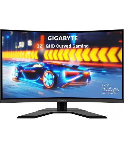 Gigabyte  32"  G32QC A - LED gaming  curved / 2560 x 1440 QHD @165Hz/ VA / 350 cd/m² / 3000:1 - DisplayHDR 400/ 1ms/ 2xHDMI/ DP