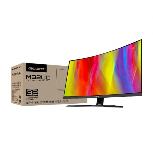 GIGABYTE M32UC 32" (31.5" Viewable) UHD 3840 x 2160 (4K) 144 Hz / OC 160 Hz (with DP 1.4) HDMI/ DP/ USB Audio FreeSync Premium Pro (AMD Adaptive Sync)  Curved Gaming Monitor