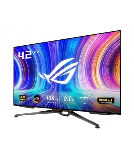 ASUS 42" ROG SWIFT OLED 4K 0.1ms GTG 1xDisplayPort 1.4 DSC 2xHDMI (v2.0)  2xHDMI (v2.1)