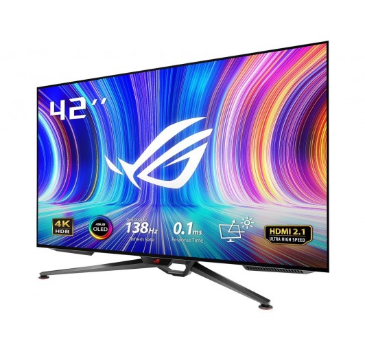 ASUS 42" ROG SWIFT OLED 4K 0.1ms GTG 1xDisplayPort 1.4 DSC 2xHDMI (v2.0)  2xHDMI (v2.1)