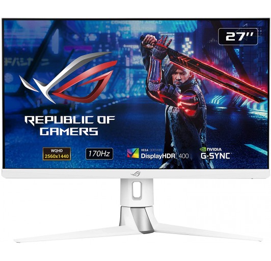 ASUS ROG STRIX XG27AQ WHITE 27" 100,000,000:1 1ms HDMI/ DP/ USB LED IPS