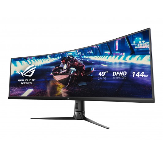 ASUS ROG Strix XG49VQ 49" Super Ultra-Wide HDR Curved Gaming Monitor  (3840 x 1080), 144Hz, FreeSync 2, DisplayHDR 400, Eye Care with DP HDMI