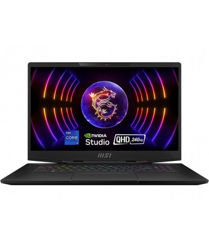 MSI Stealth 17 Studio 17.3" QHD 240Hz Gaming 13thG Intel i9/ RTX 4080/ 32GB DDR5/ 1TB NVMe SSD/ Thunderbolt 4/ USB-Type C, Win11H: Core Black A13VH-053U