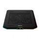 DEEP COOL N80 RGB Laptop Cooling Pad, 16.7 Million RGB Colors LED, Pure Metal Panel, Two 140mm Fans, Two Adjustable Angels, Two USB 3.0 Ports, Capacitive Touch Key, up to 17.3