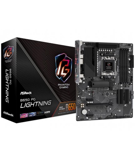 ASRock B650 PG LIGHTING AM5 DDR5/ PCIE 4.0/ 3XM.2/ 2.5Gb Lan/ 7.1 Nahimic Audio ATX