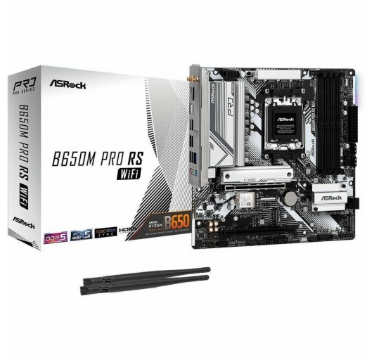 ASRock B650M Pro RS WiFi Gaming Desktop - AMD B650 Chipset - Socket AM5  (B650M PRO RS WIFI)