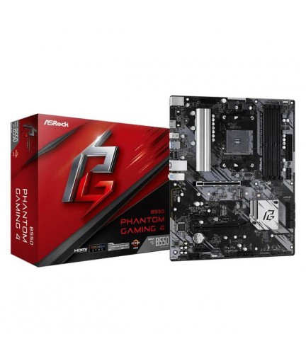 ASROCK B550 PHANTOM GAMING 4 AM4/ AMD B550/ DDR4/ 4xCrssFX/ SATA3&USB3.2/ M.2 ATX