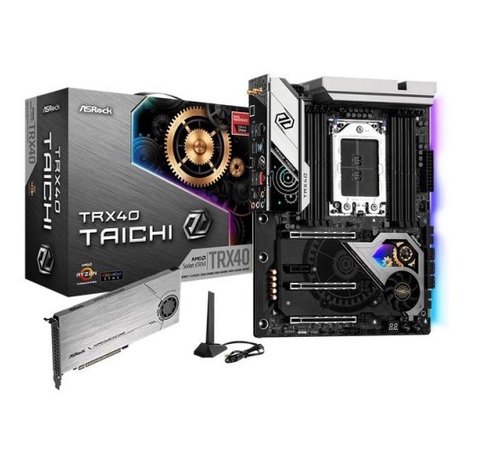 ASRock TRX40 TAICHI  sTRX4/ AMD TRX40/ DDR4/ 3xCrssFX & SLI/ SATA3&USB3.2/ M.2/ WiFi/ Bt ATX