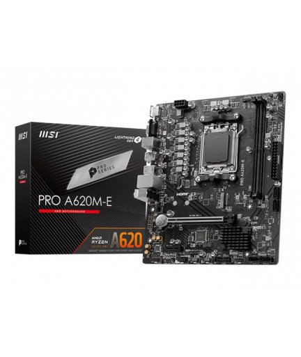 MSI PRO A620M-E  mATX  AM5 /A620/  USB 3.2 Gen 1  GLAN - onboard graphics (CPU required) - HD Audio (8-channel)