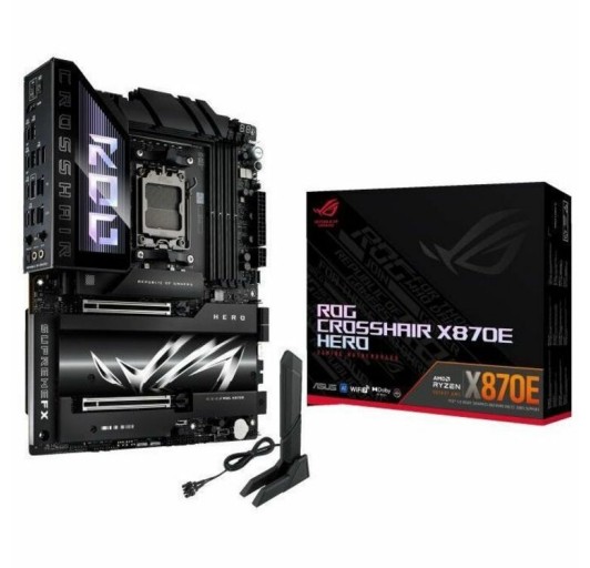Asus ROG Crosshair X870E HERO Gaming  - AMD X870E Chipset - Socket AM5 - ATX