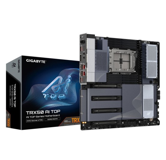 GIGABYTE TRX50 AI TOP-2B AMD Socket sTR5 support AMD Ryzen Threadripper PRO 7000 processors/AMD Ryzen Threadripper 7000 Series processors AMD TRX50 DDR5 SATA3 M.2 EATX 