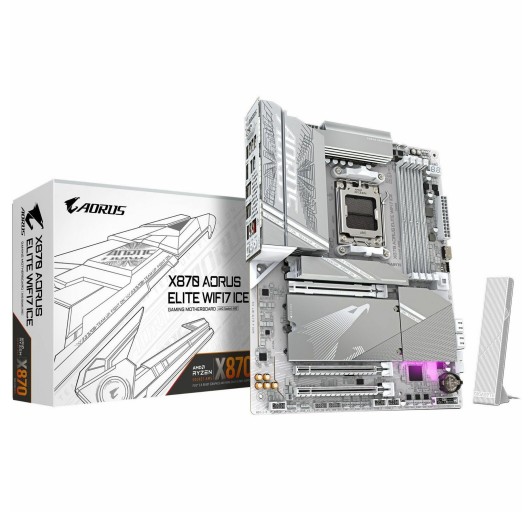 Aorus Ultra Durable X870 AORUS ELITE WIFI7 ICE Gaming  AMD X870 Chipset - Socket AM5 - ATX