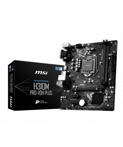 MSI H310M PRO-VDH PLUS LGA1151 DDR4 SATA3&USB3.1 A&GbE MATX 