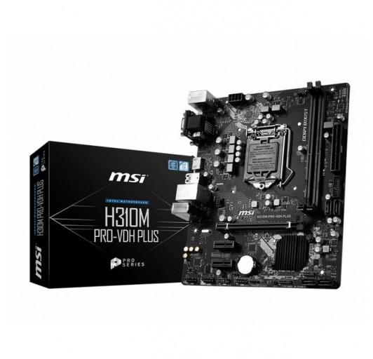 MSI H310M PRO-VDH PLUS LGA1151 DDR4 SATA3&USB3.1 A&GbE MATX 