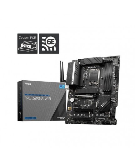 MSI PRO Z690-A WIFI LGA1700/ Intel Z690/ DDR5/ SATA3&USB3.2/ M.2/ WiFi & Blth ATX 