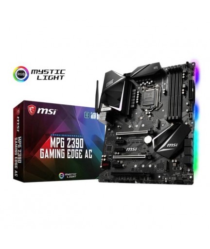 MSI MPG Z390 GAMING EDGE AC  Z390/ DDR4/ 3xCrssFX & 2-SLI/ SATA3&USB3.1/ M2/ WiFi/ ATX