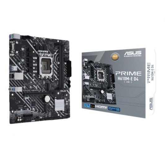 ASUS PRIME H610M-E D4-CSM LGA1700  USB 3.2 Gen /1GLAN / onboard graphics/ HD Audio (8-channel) -mATX