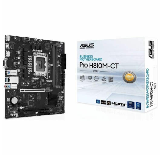 ASUS Prime H810M-A-CSM Scheda Madre MATX – Socket LGA 1851, DDR5, PCIe 4.0, Intel H810, Doppia M.2, Intel 1Gb Ethernet, USB 10Gbps, Type-C, Per Intel Core Ultra (Serie 2)